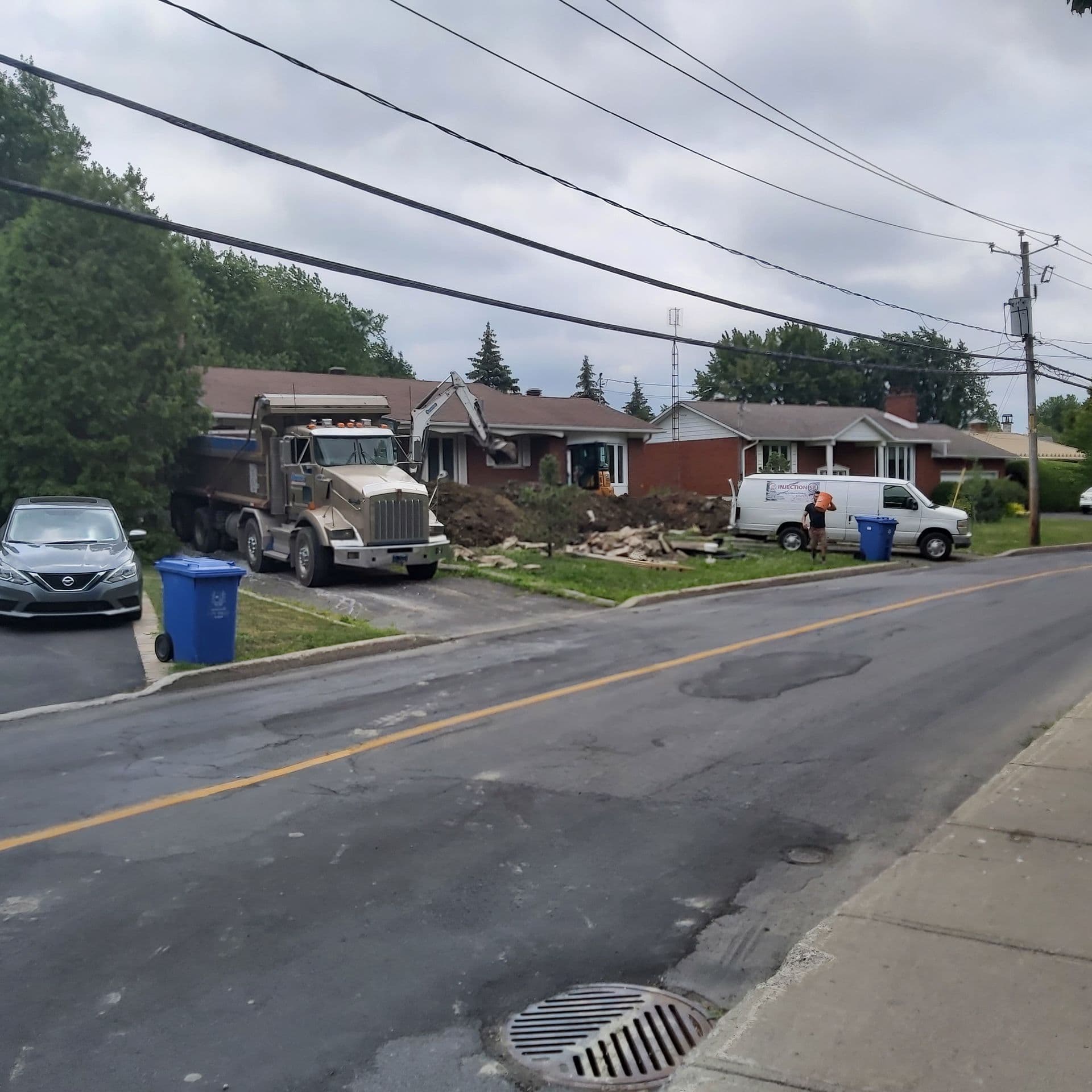 Photo de travaux pour le service Infiltration d'eau